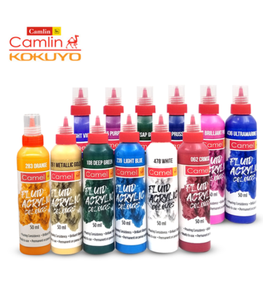 Camel Fluid Acrylic Colour 50ml Tubes