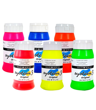 Daler Rowney System 3 Fluorescent Acrylic Colours